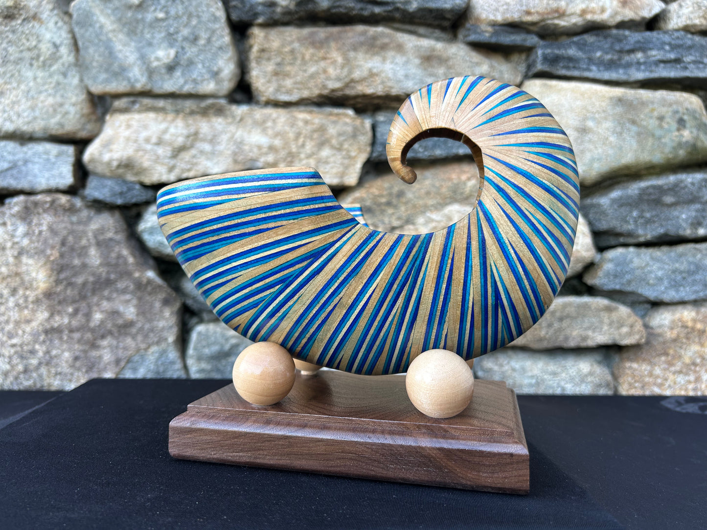 Baltic Birch and Two-tone Blue Spectra-ply Shell