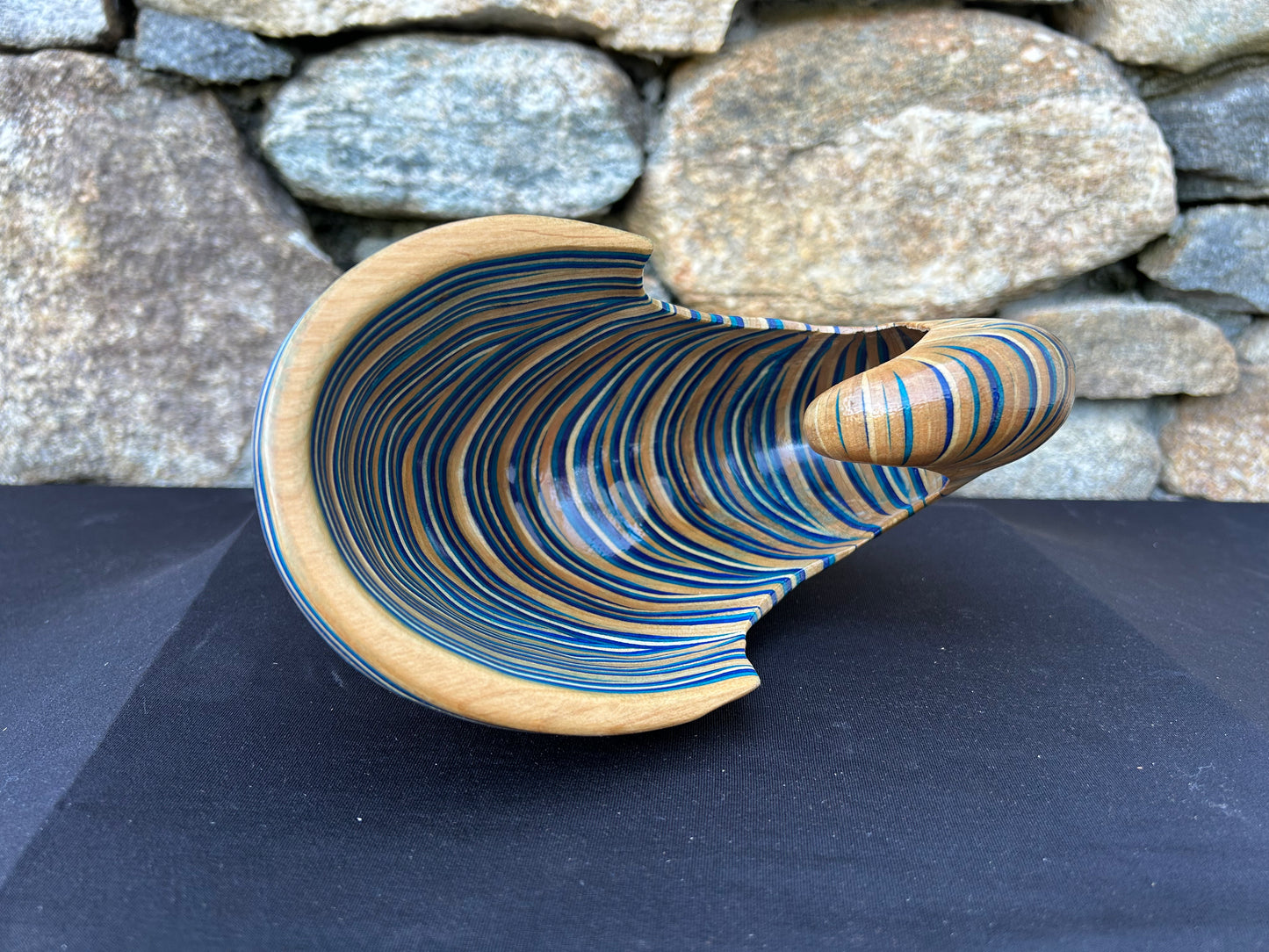 Baltic Birch and Two-tone Blue Spectra-ply Shell