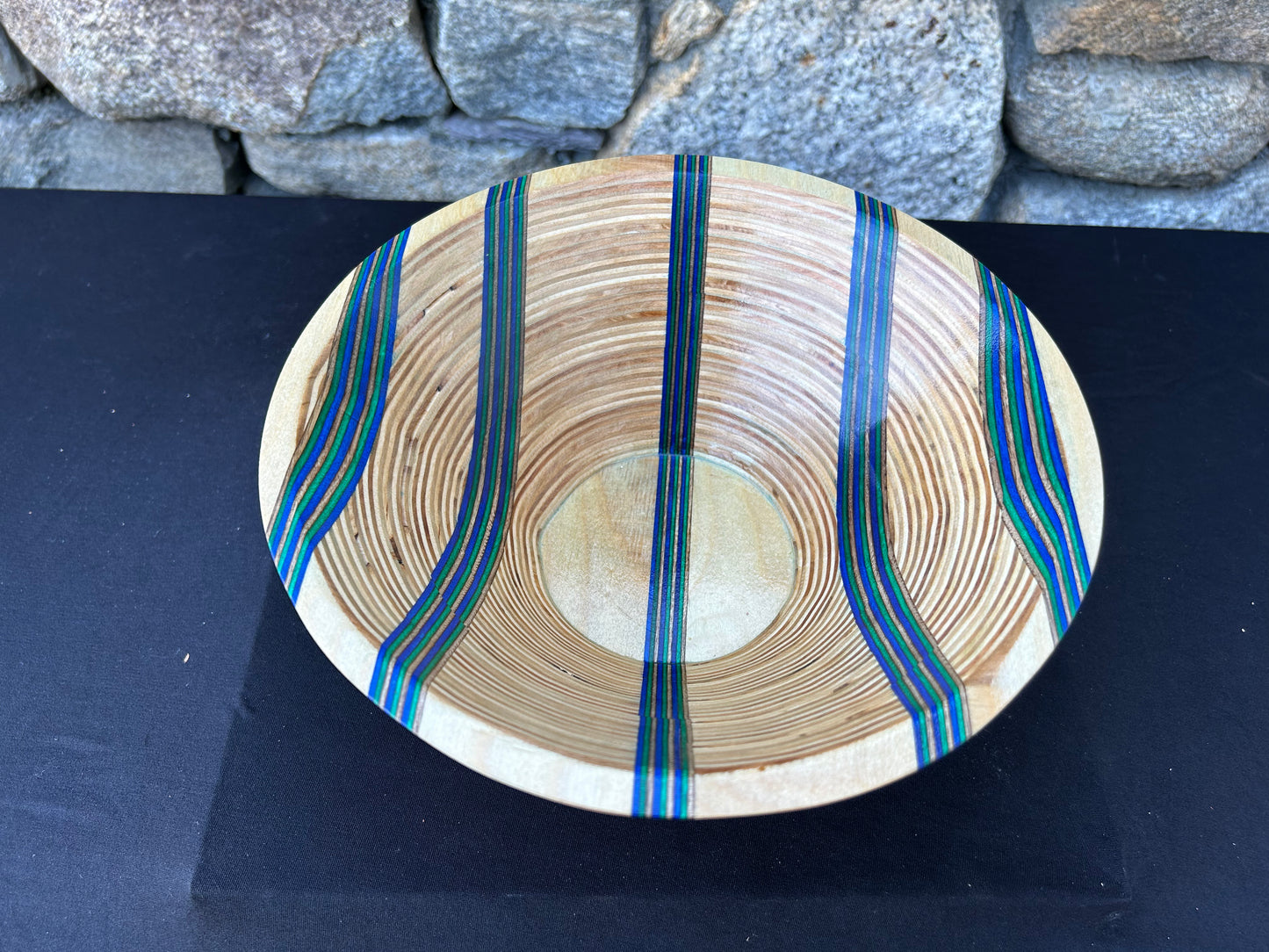 Baltic Birch and Blue Spectra-Ply Bowl