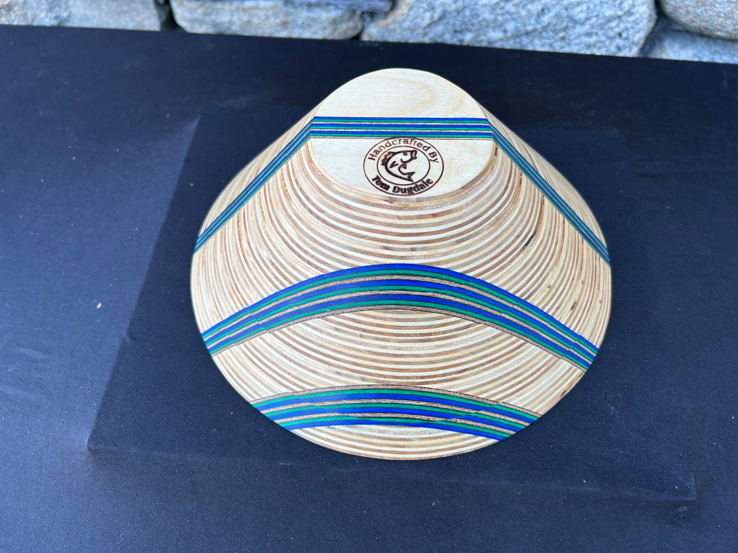 Baltic Birch and Blue Spectra-Ply Bowl