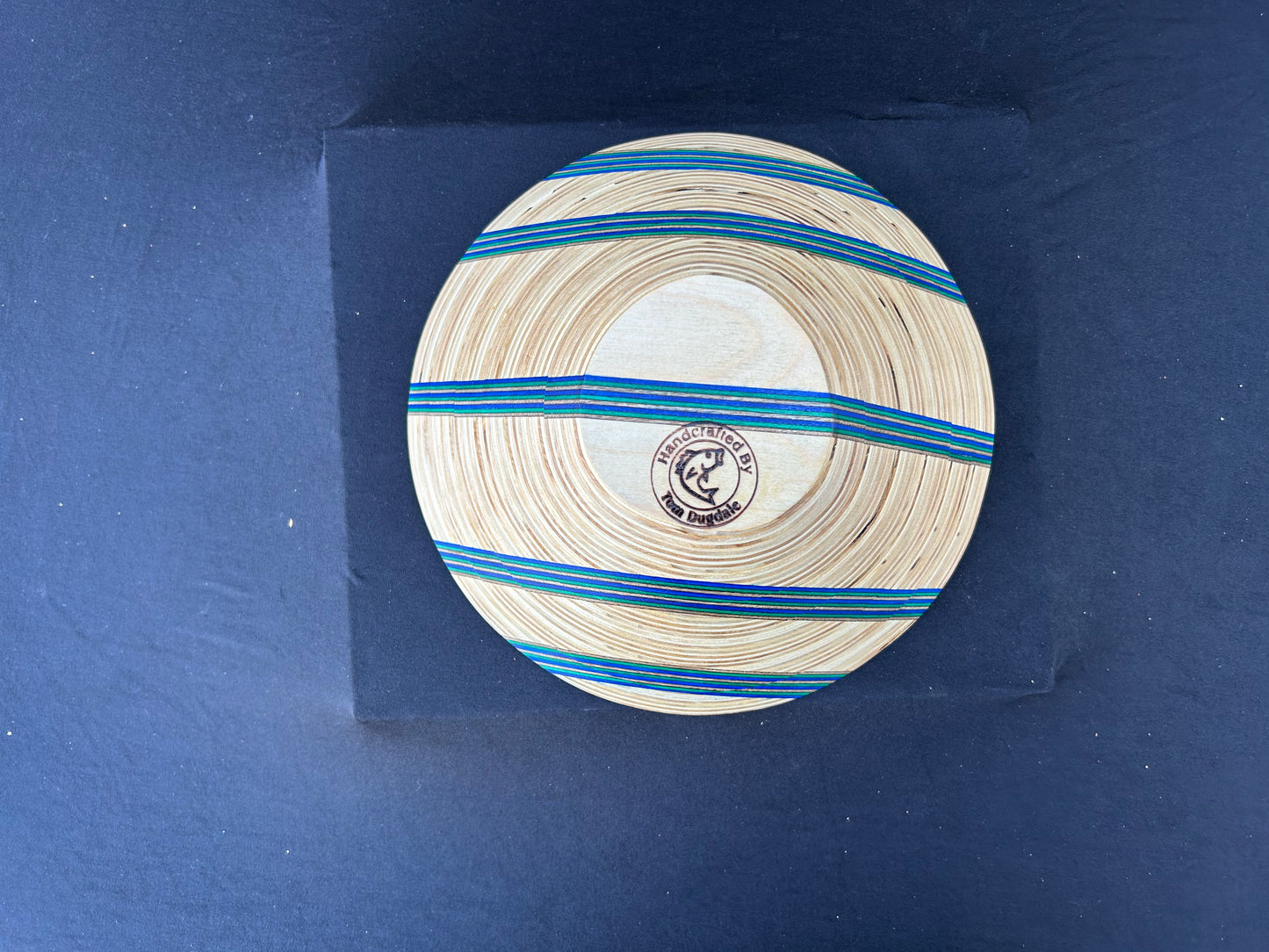 Baltic Birch and Blue Spectra-Ply Bowl