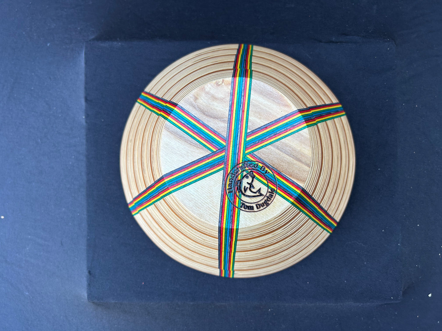 Baltic Birch and Multi-Color Spectra-Ply Basket Weave Bowl