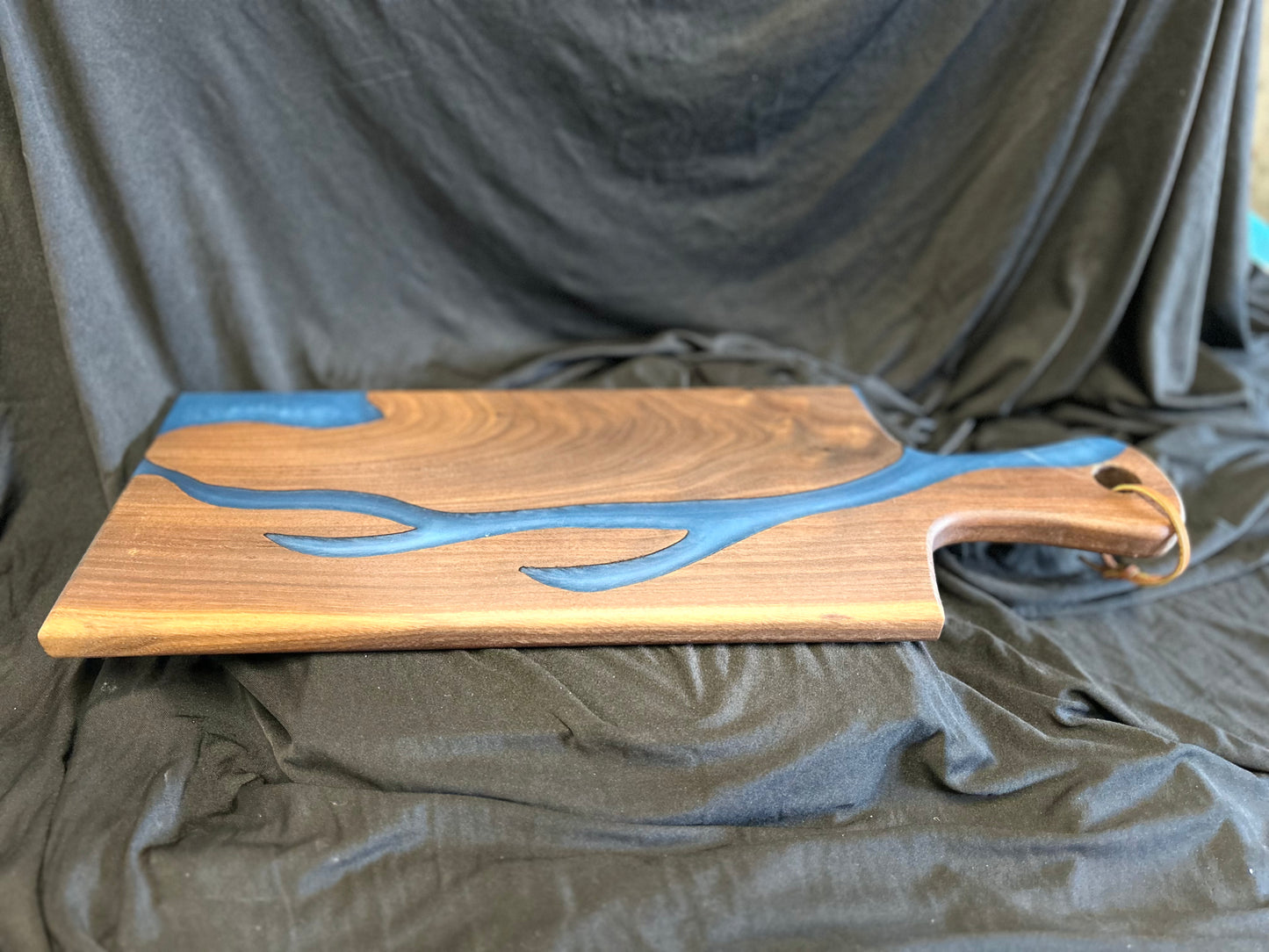 Medium Sized Walnut and Epoxy Cheese Board