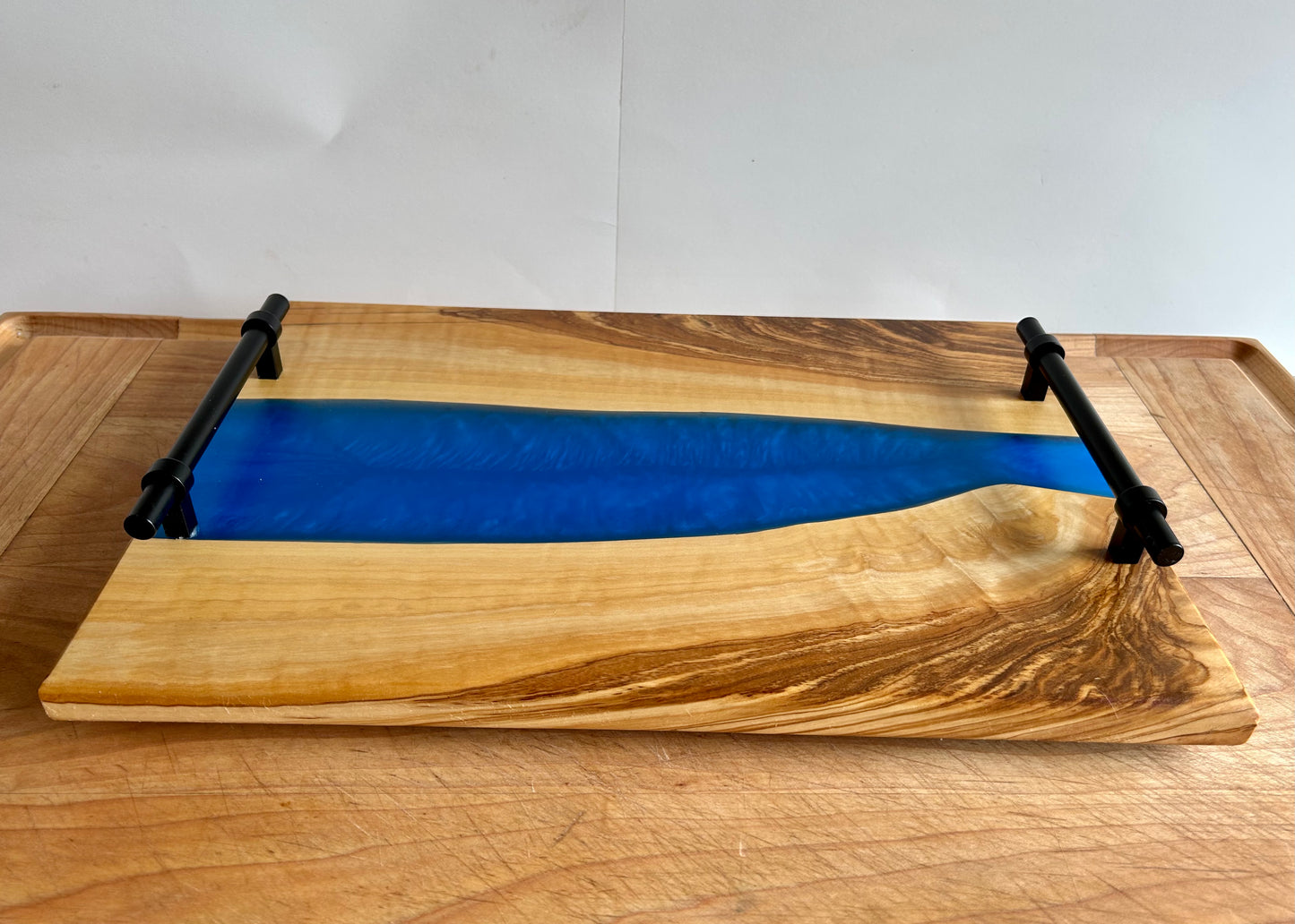 Olive Live Edge River Charcuterie Board