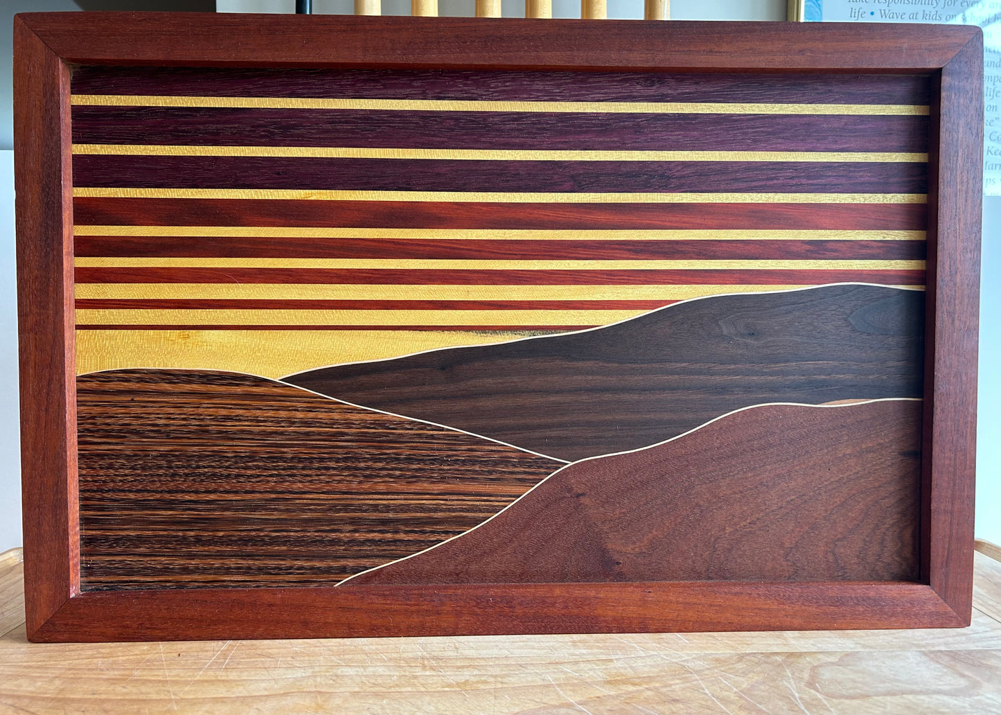 Sunset Mountains Wall Hanging