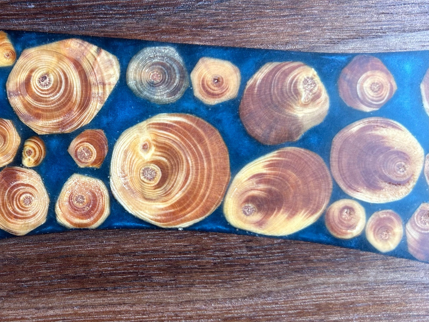 Walnut and Umbrella Pine River Board