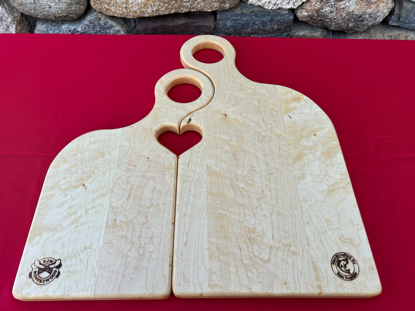 Romantic Couple Serving Boards