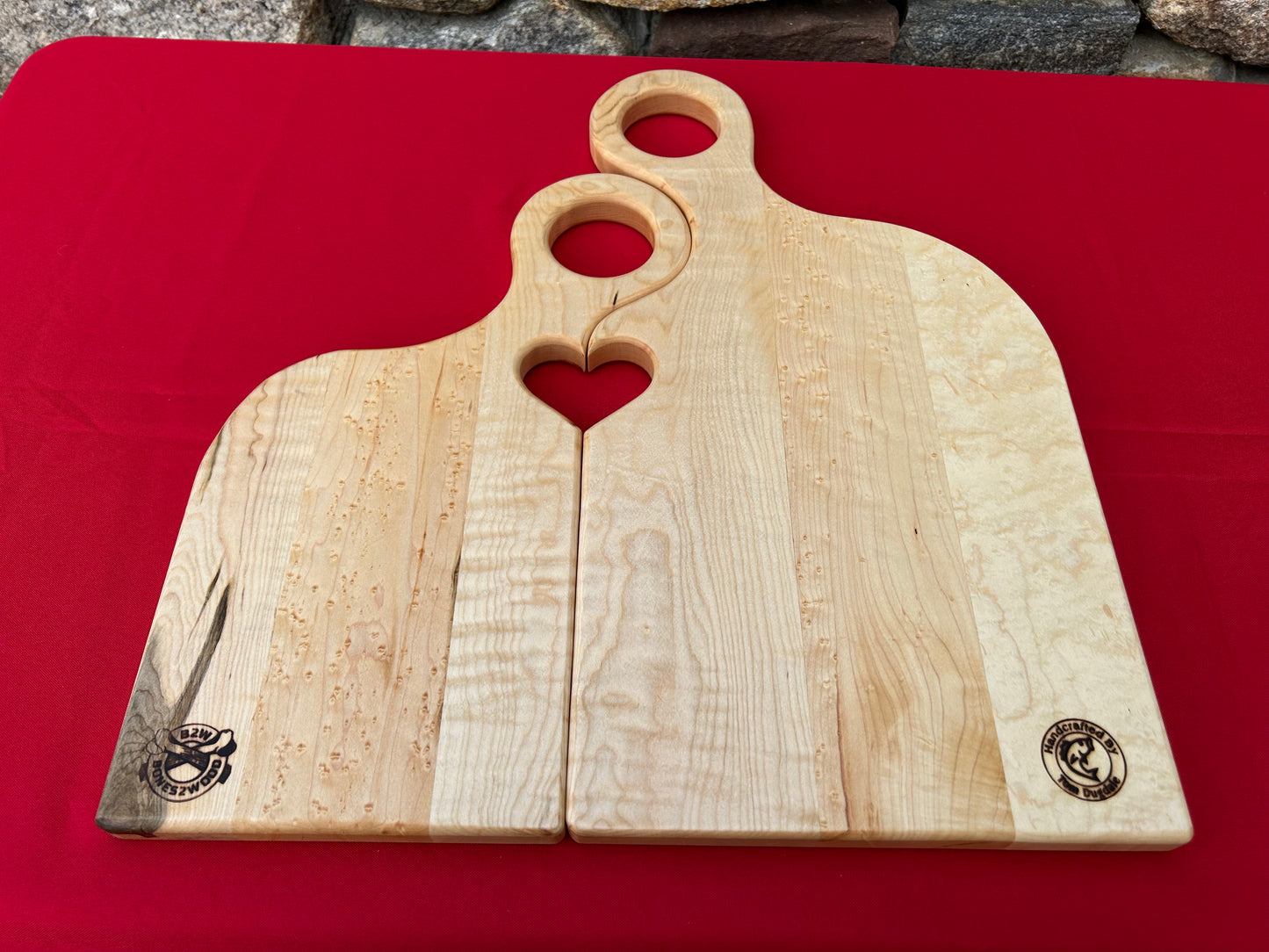 Romantic Couple Serving Boards