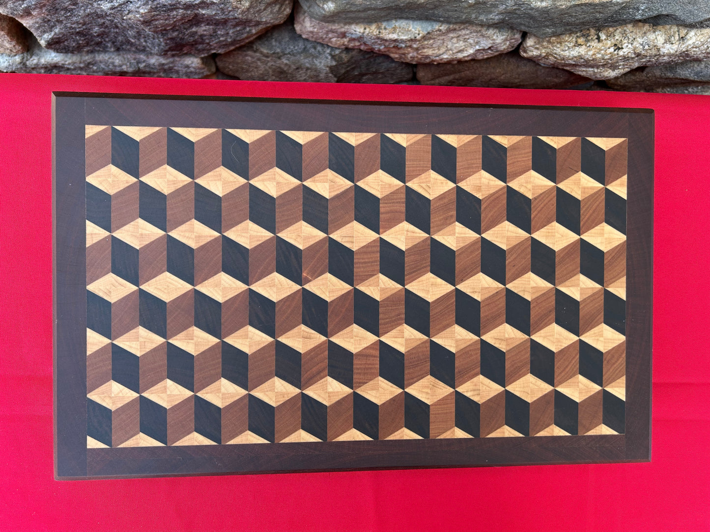 3-D End Grain Cutting Board