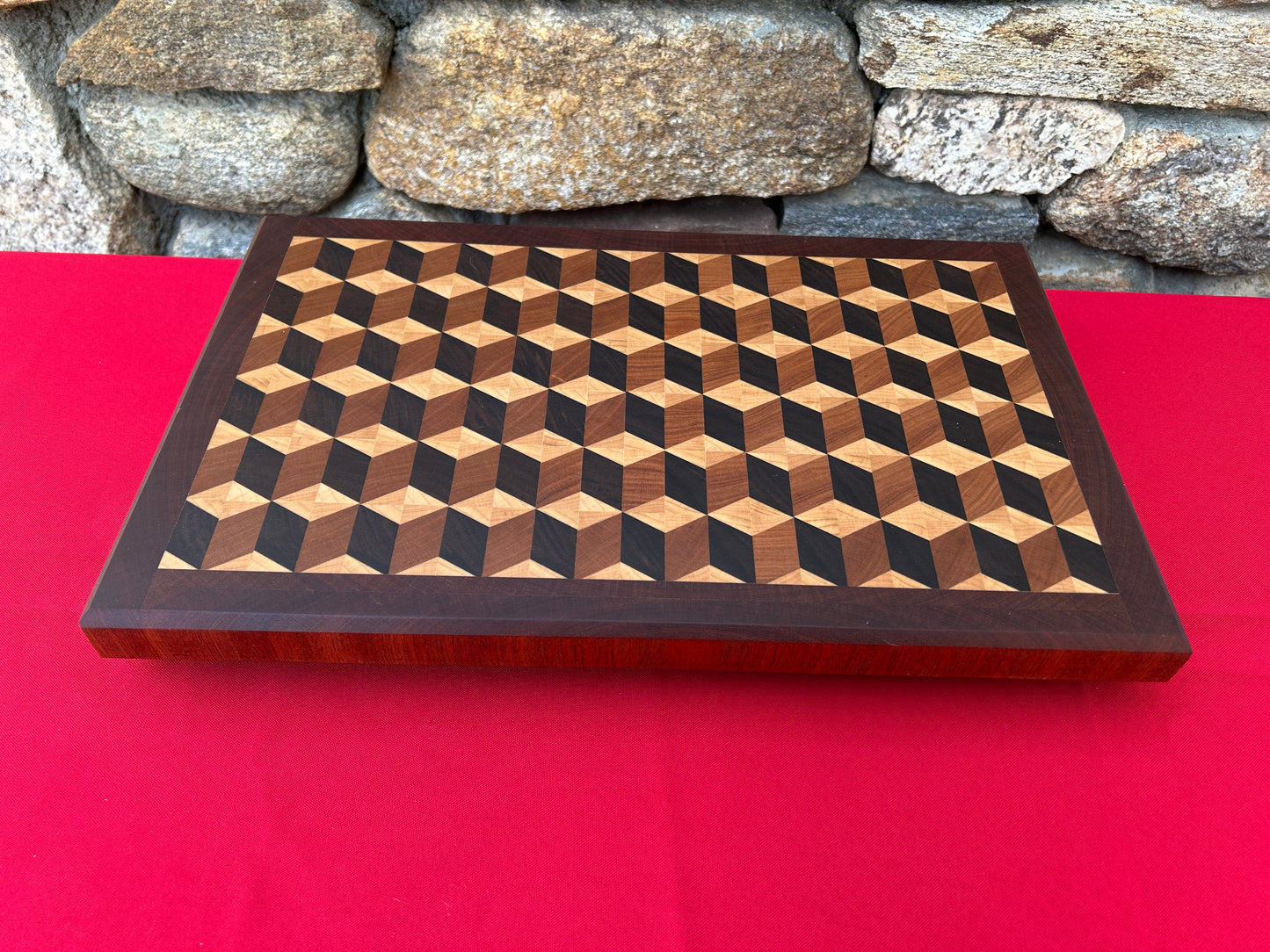 3-D End Grain Cutting Board