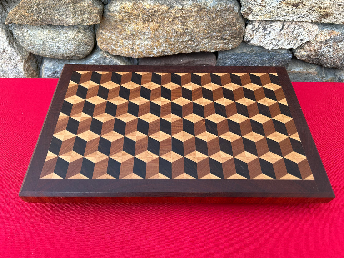 3-D End Grain Cutting Board