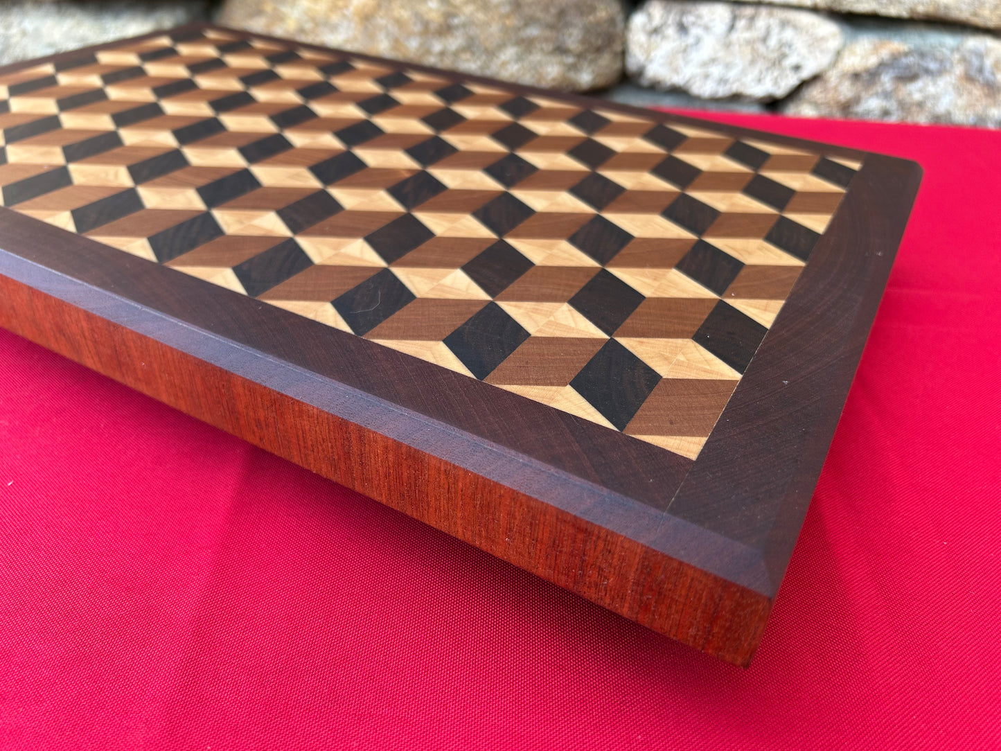 3-D End Grain Cutting Board