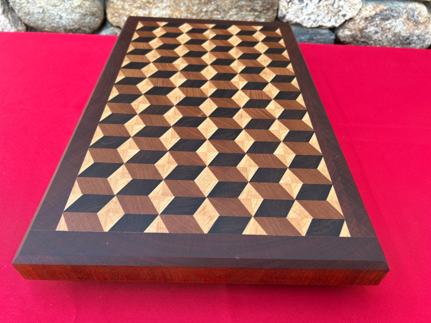 3-D End Grain Cutting Board