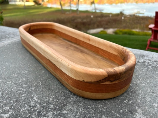 Hardwood Long Bowl