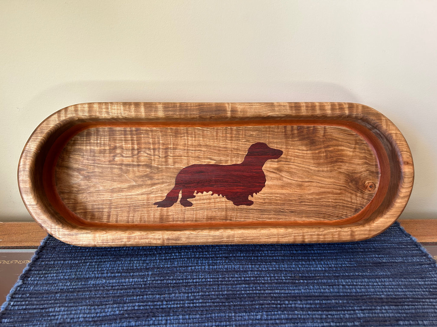 Dachshund inlay bowl
