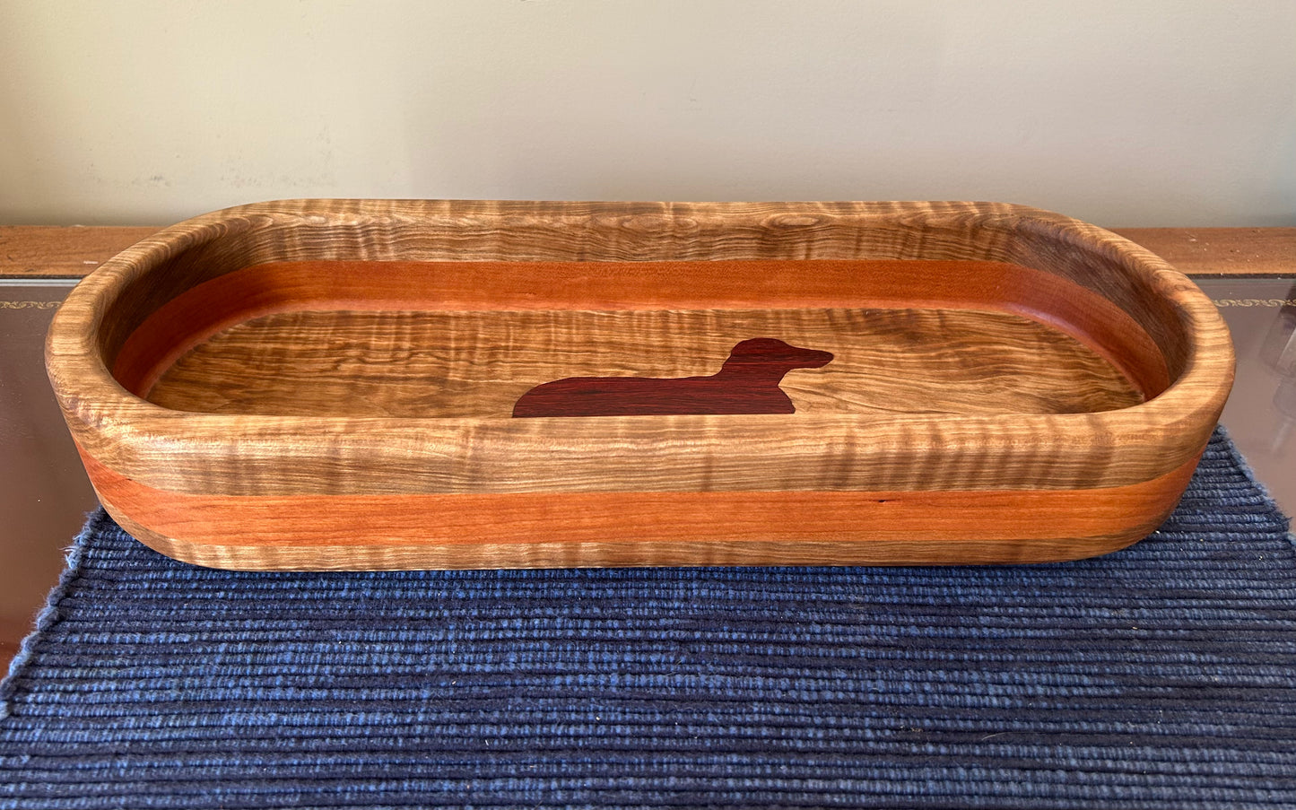 Dachshund inlay bowl