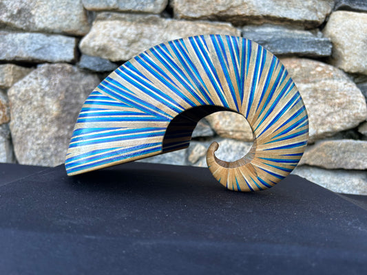 Baltic Birch and Two-tone Blue Spectra-ply Shell
