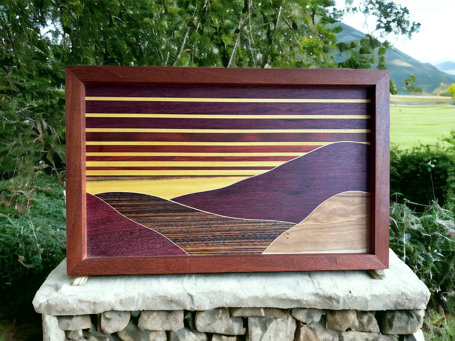 Sunset Mountains Wall Hanging