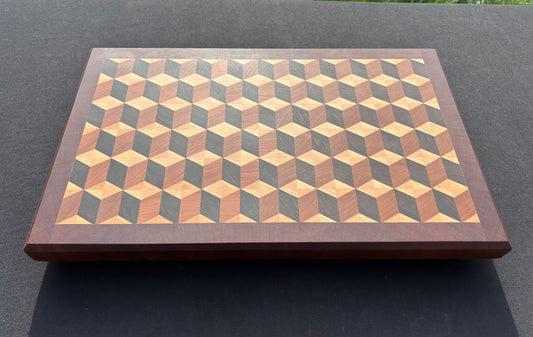 3-D End Grain Cutting Board