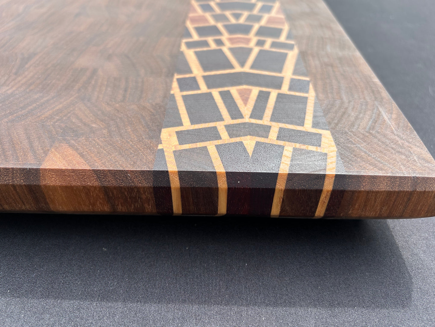 Walnut Endgrain Kaleidoscopic Accent