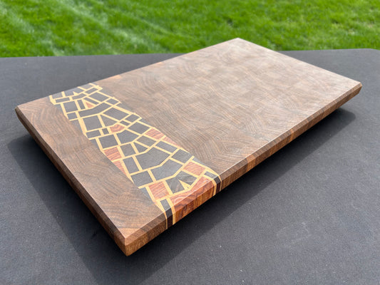 Walnut Endgrain Kaleidoscopic Accent