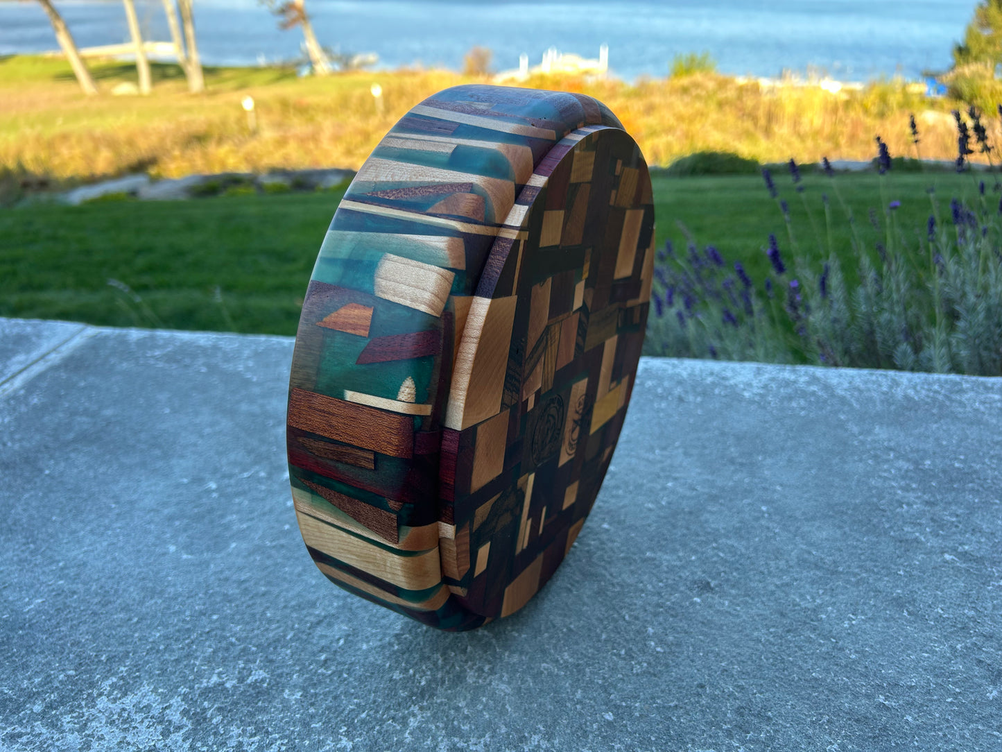 Chaotic Pattern Bowl with Resin