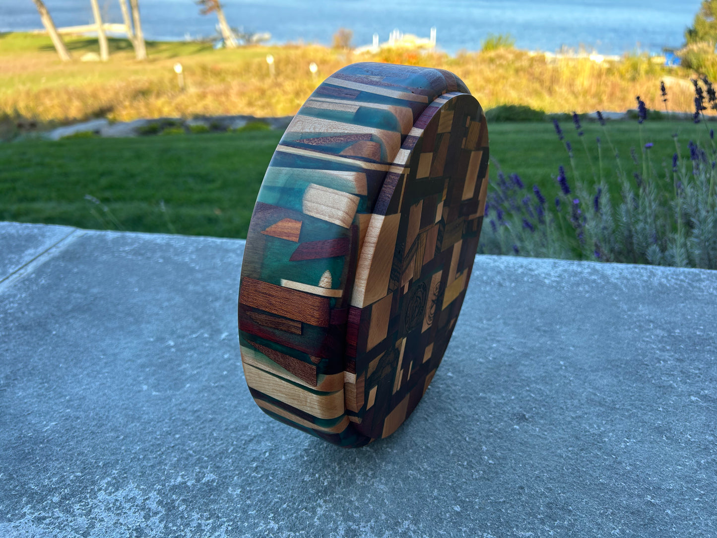 Chaotic Pattern Bowl with Resin