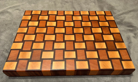 End Grain Basket Weave Board