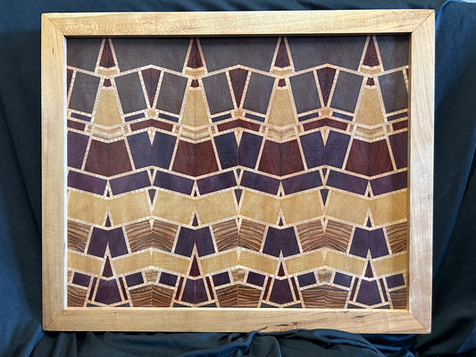 Hardwood "Stained Glass" Wall Hanging