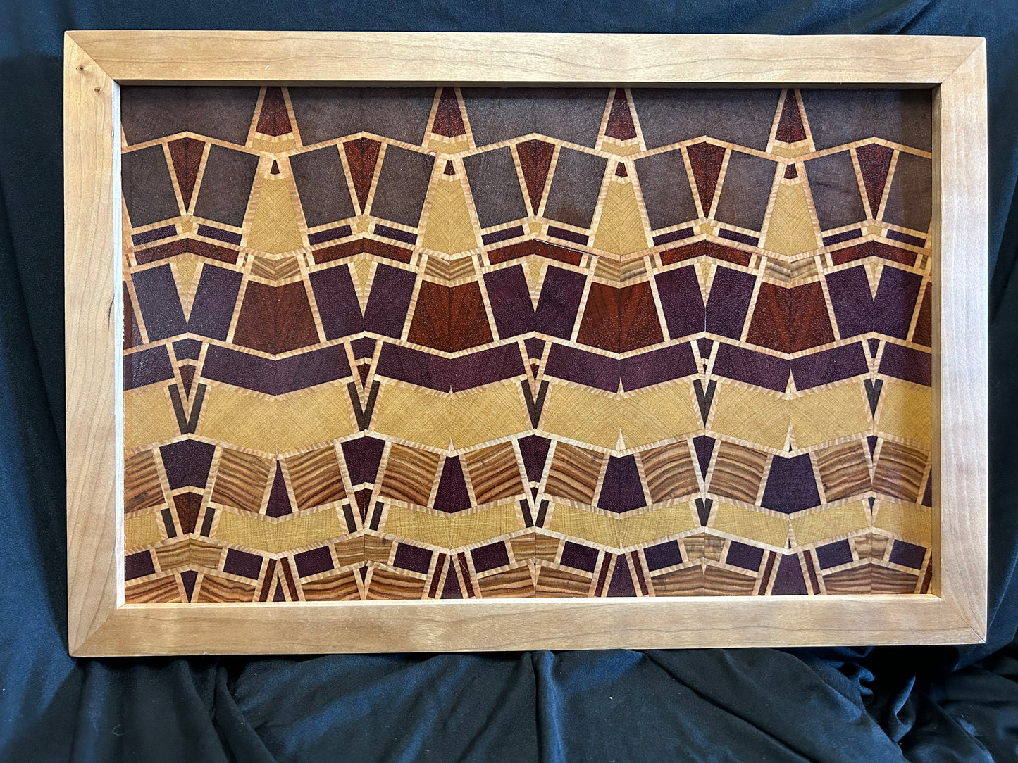 Hardwood "Stained Glass" Wall Hanging