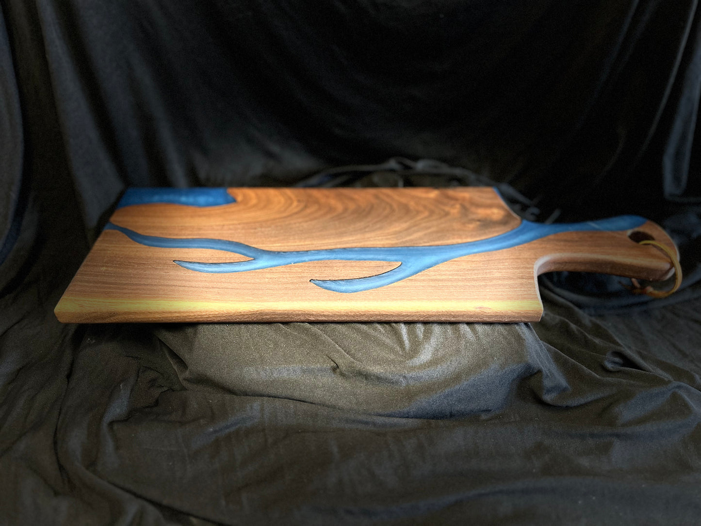 Medium Sized Walnut and Epoxy Cheese Board