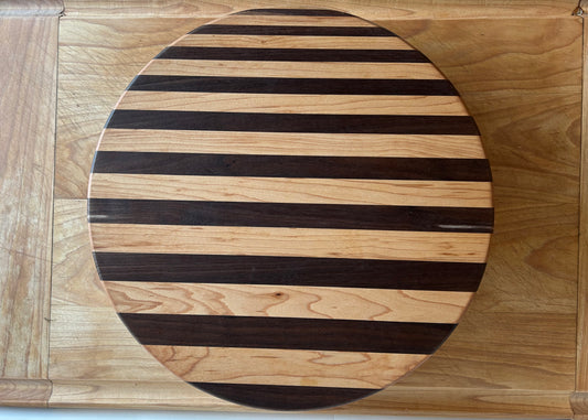 Walnut and Maple Lazy Susan