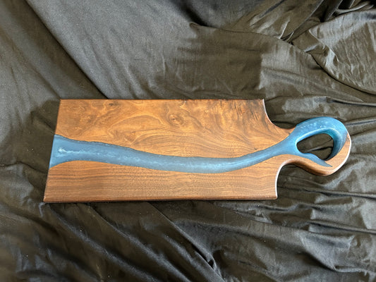 Walnut and Epoxy Cheese Board