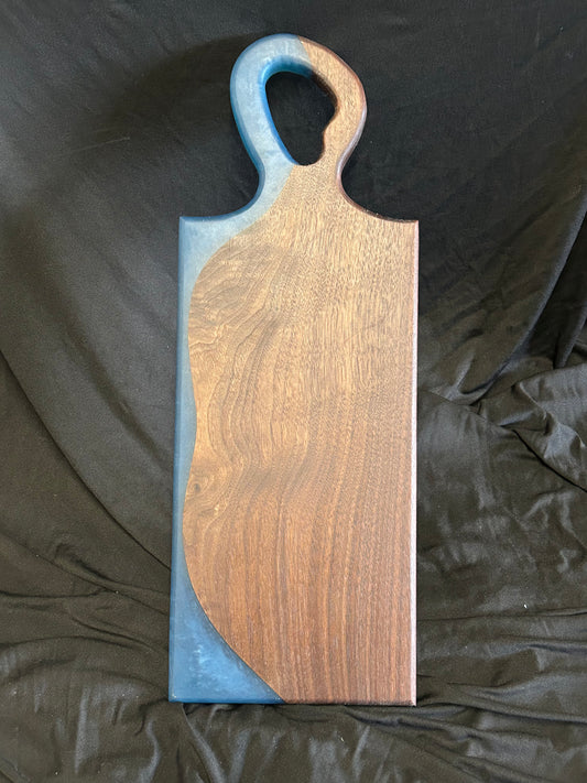 Walnut and Epoxy Cheese Board