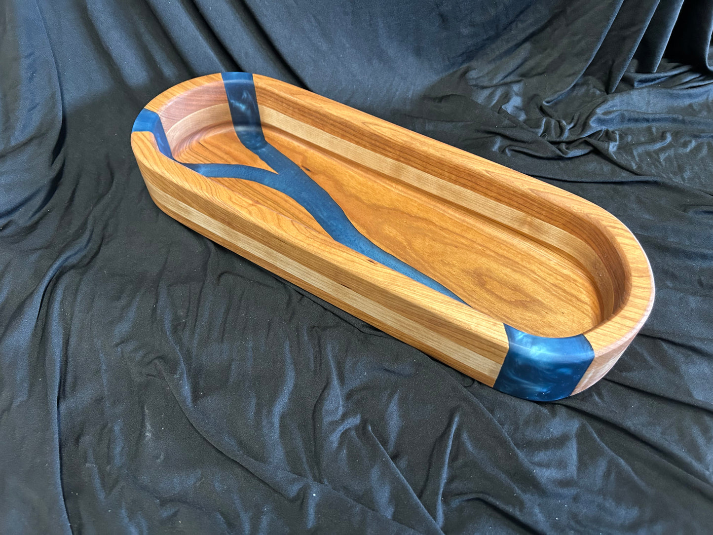 Hardwood Long Bowl