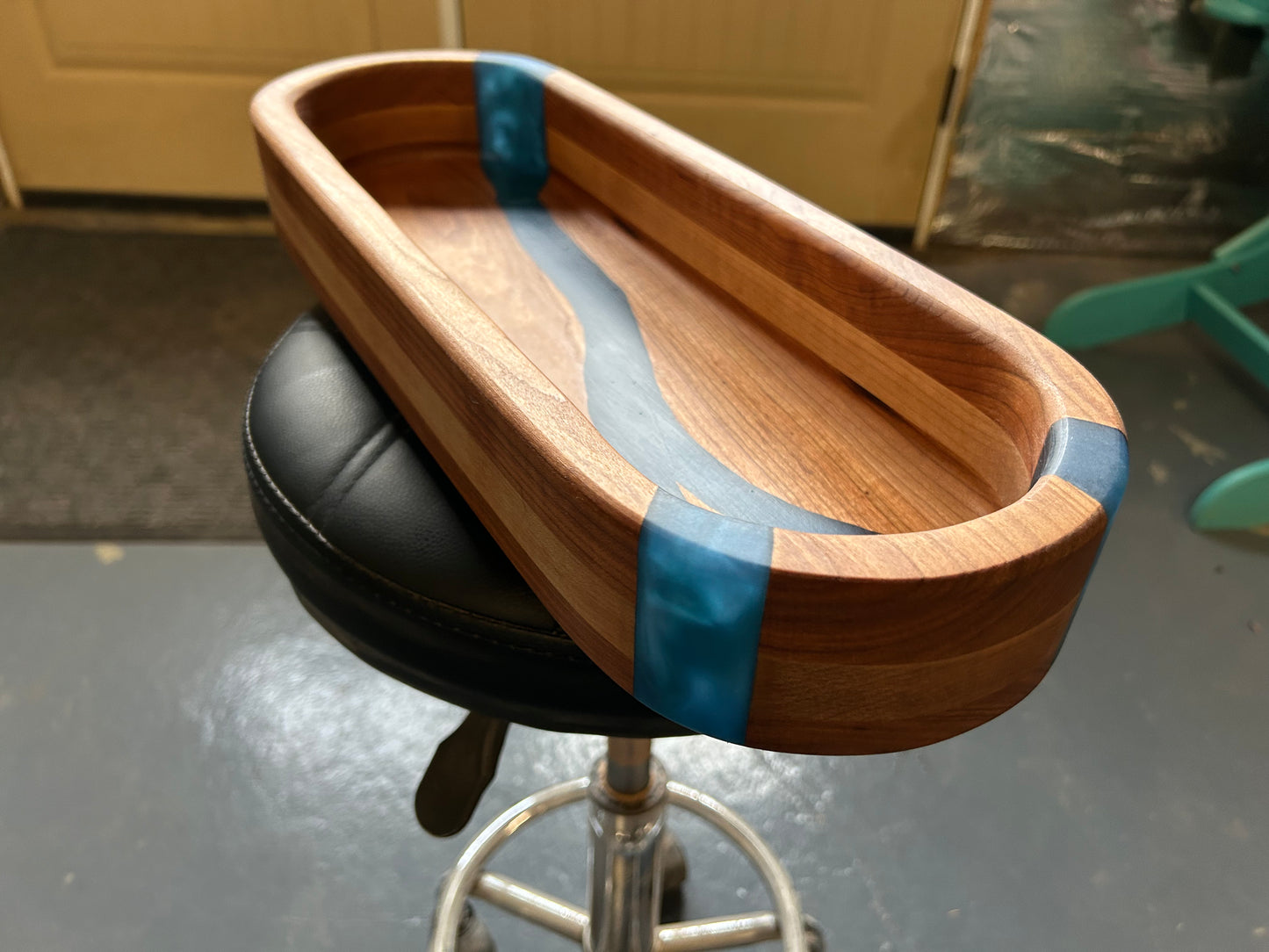 Hardwood Long Bowl