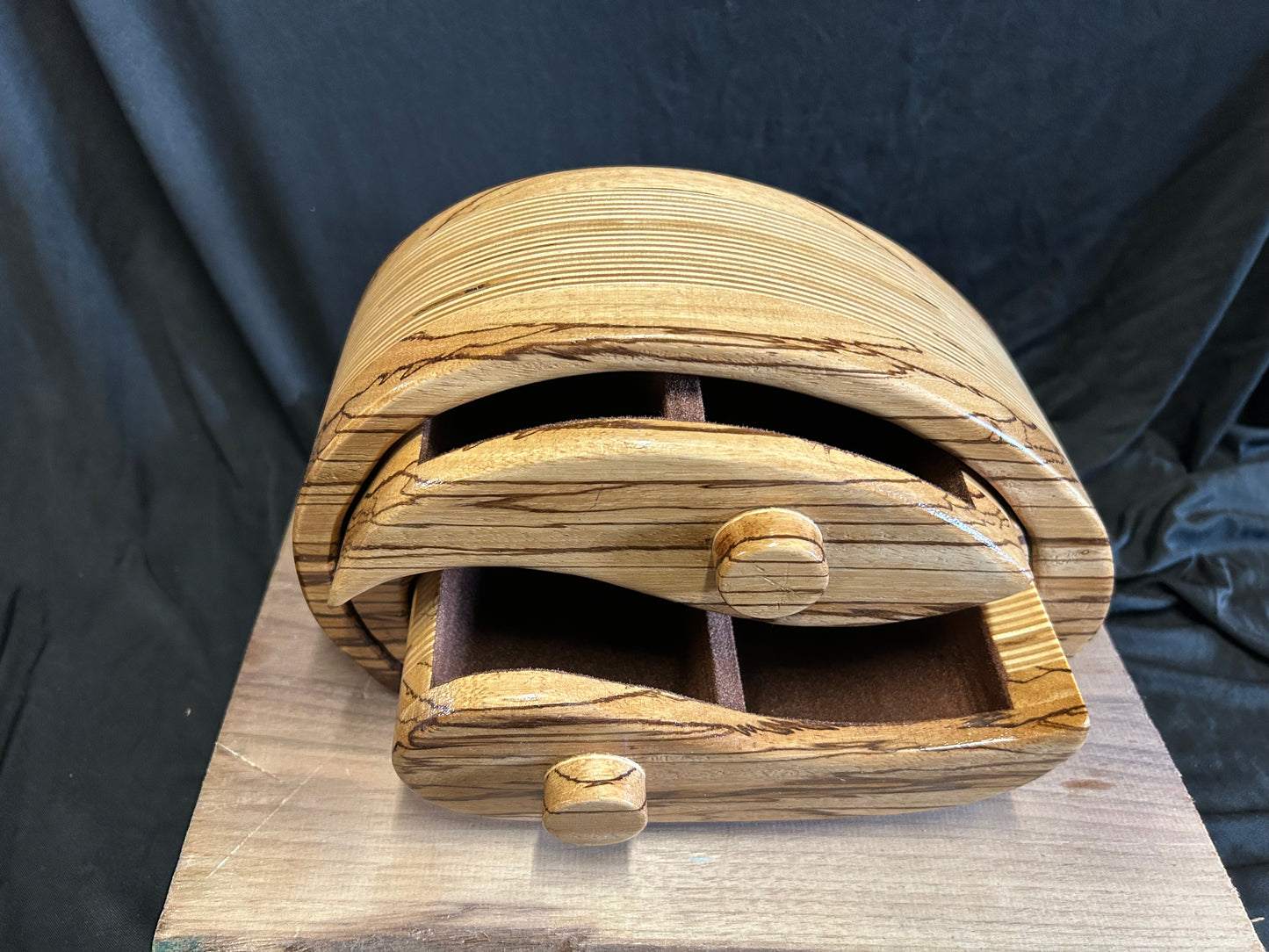 Zebrawood and Baltic Birch Keepsake Box