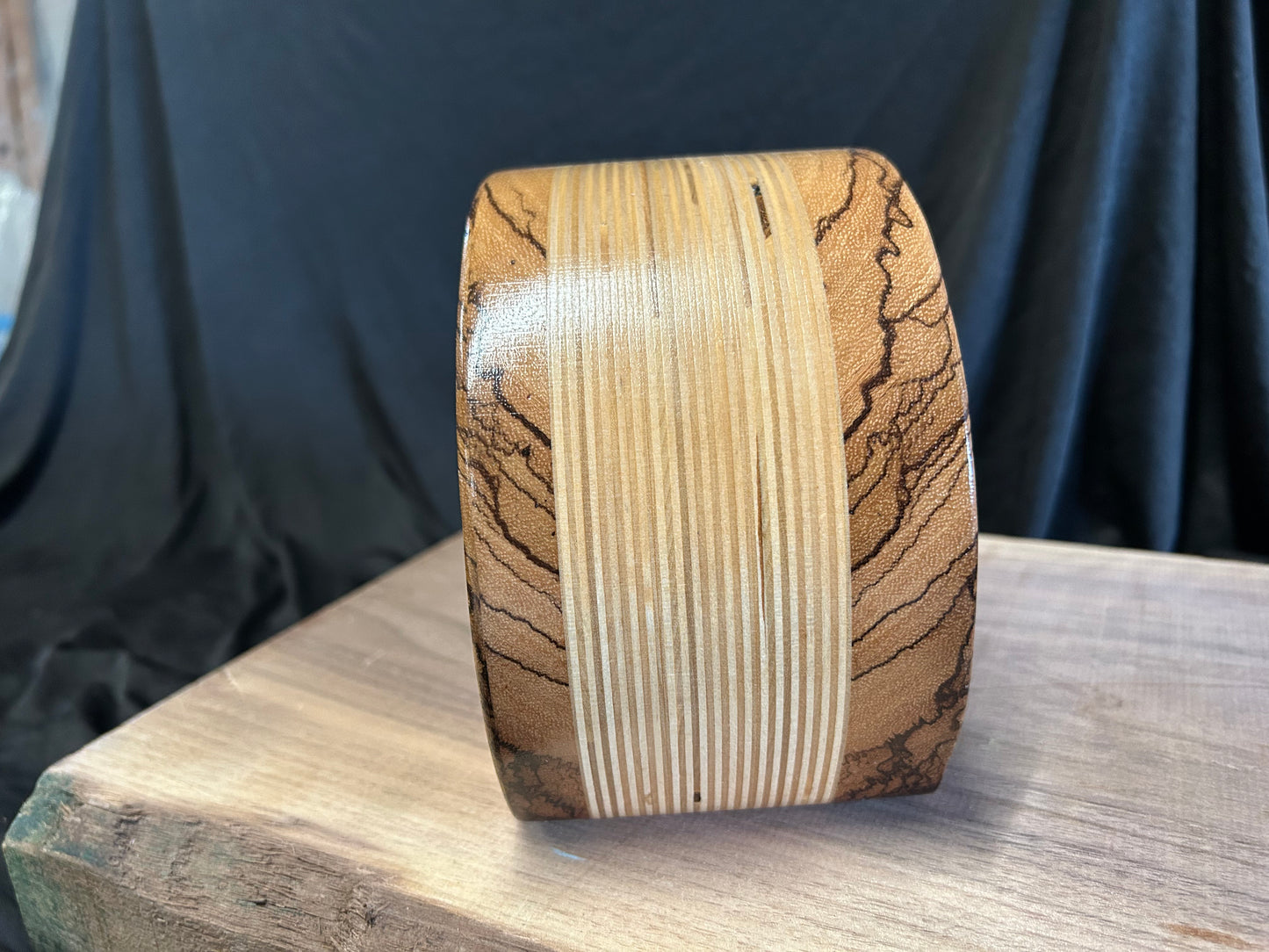 Zebrawood and Baltic Birch Keepsake Box