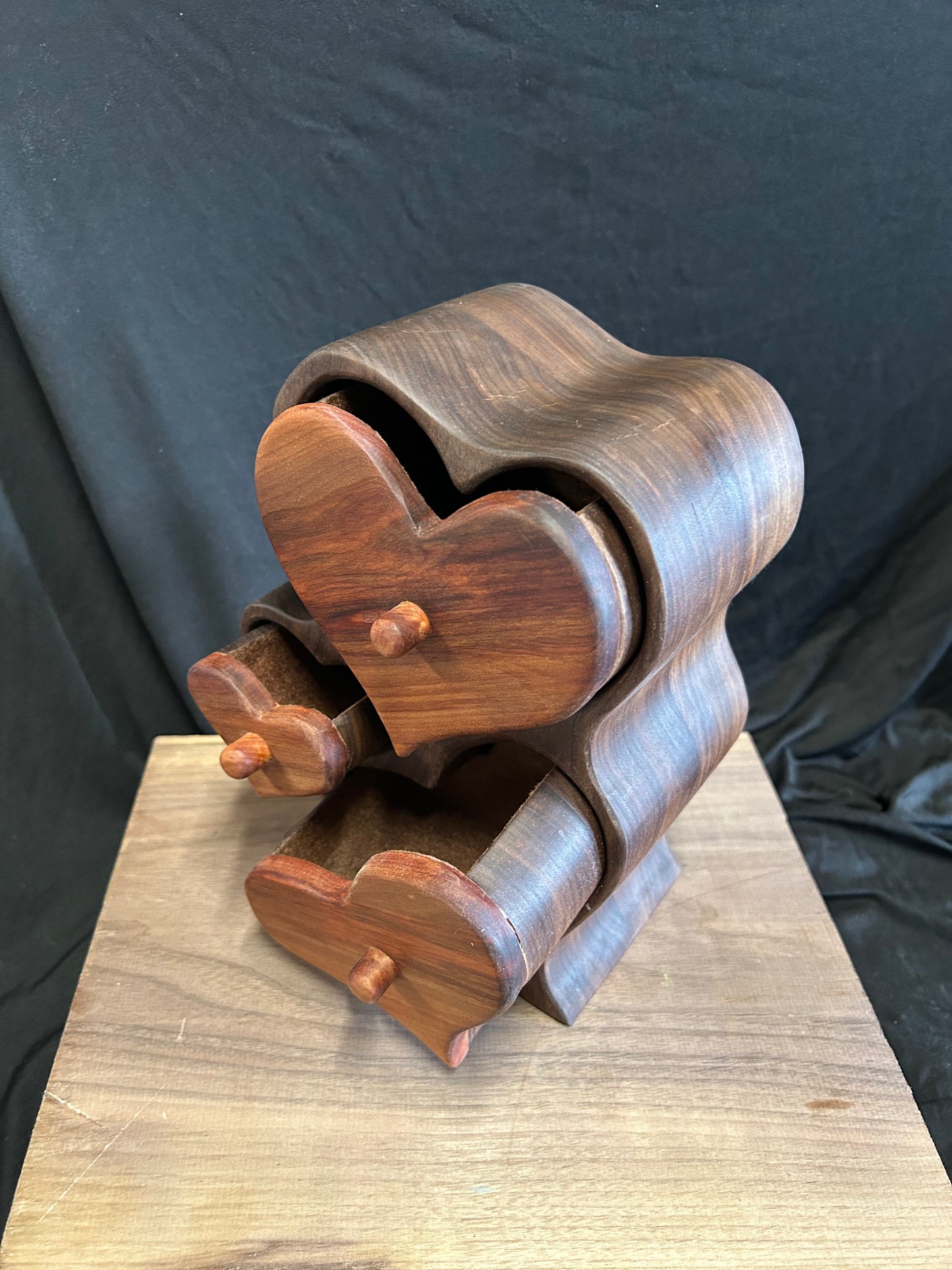 Walnut Valentine Keepsake Box