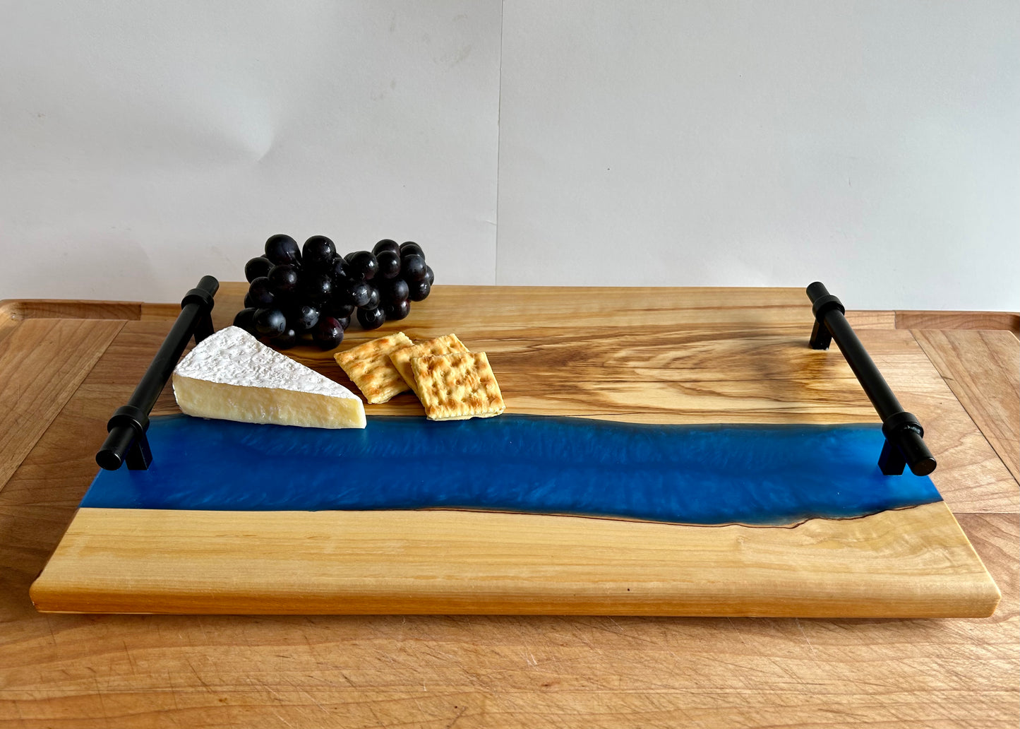 Olive Live Edge River Charcuterie Board