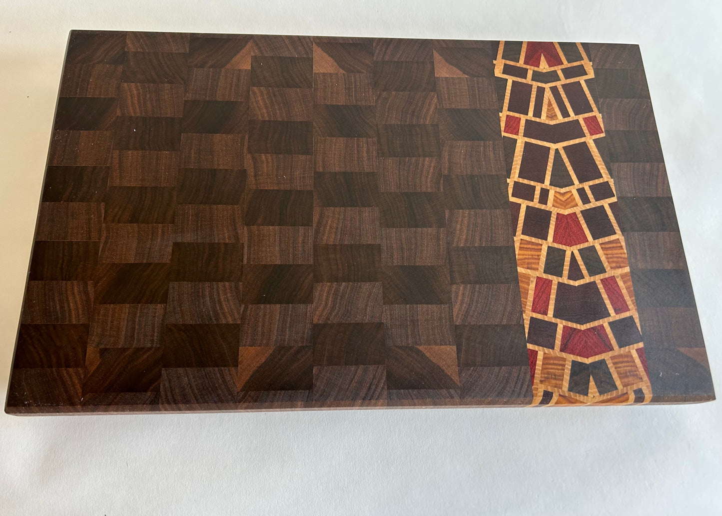 Walnut Endgrain Kaleidoscopic Accent