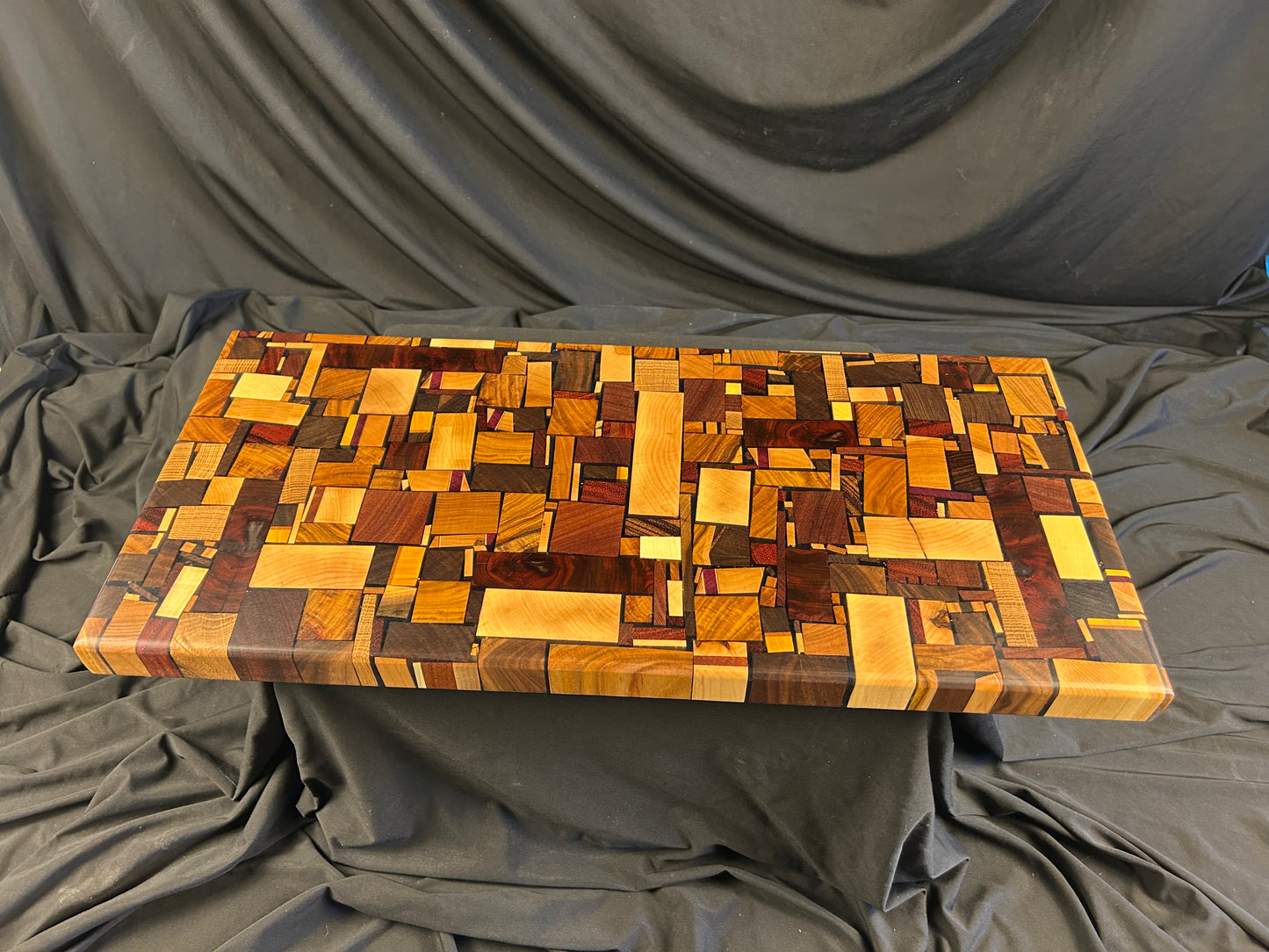 Chaotic Pattern Hard Wood and Resin Charcuterie Board