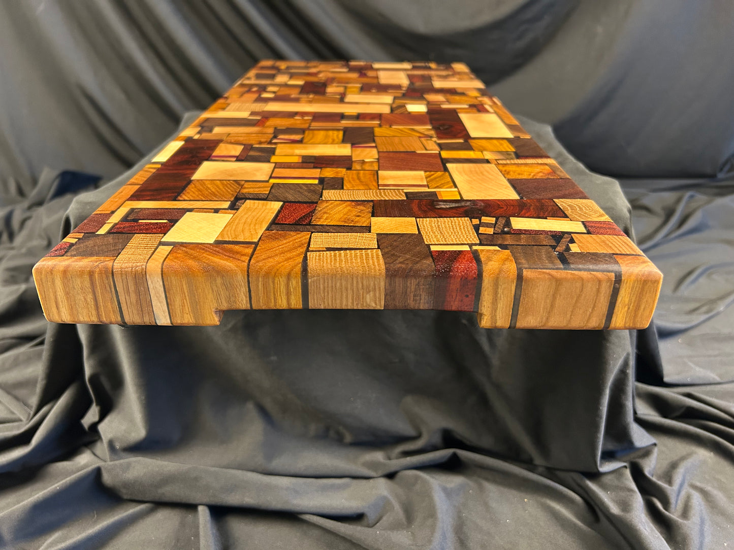 Chaotic Pattern Hard Wood and Resin Charcuterie Board