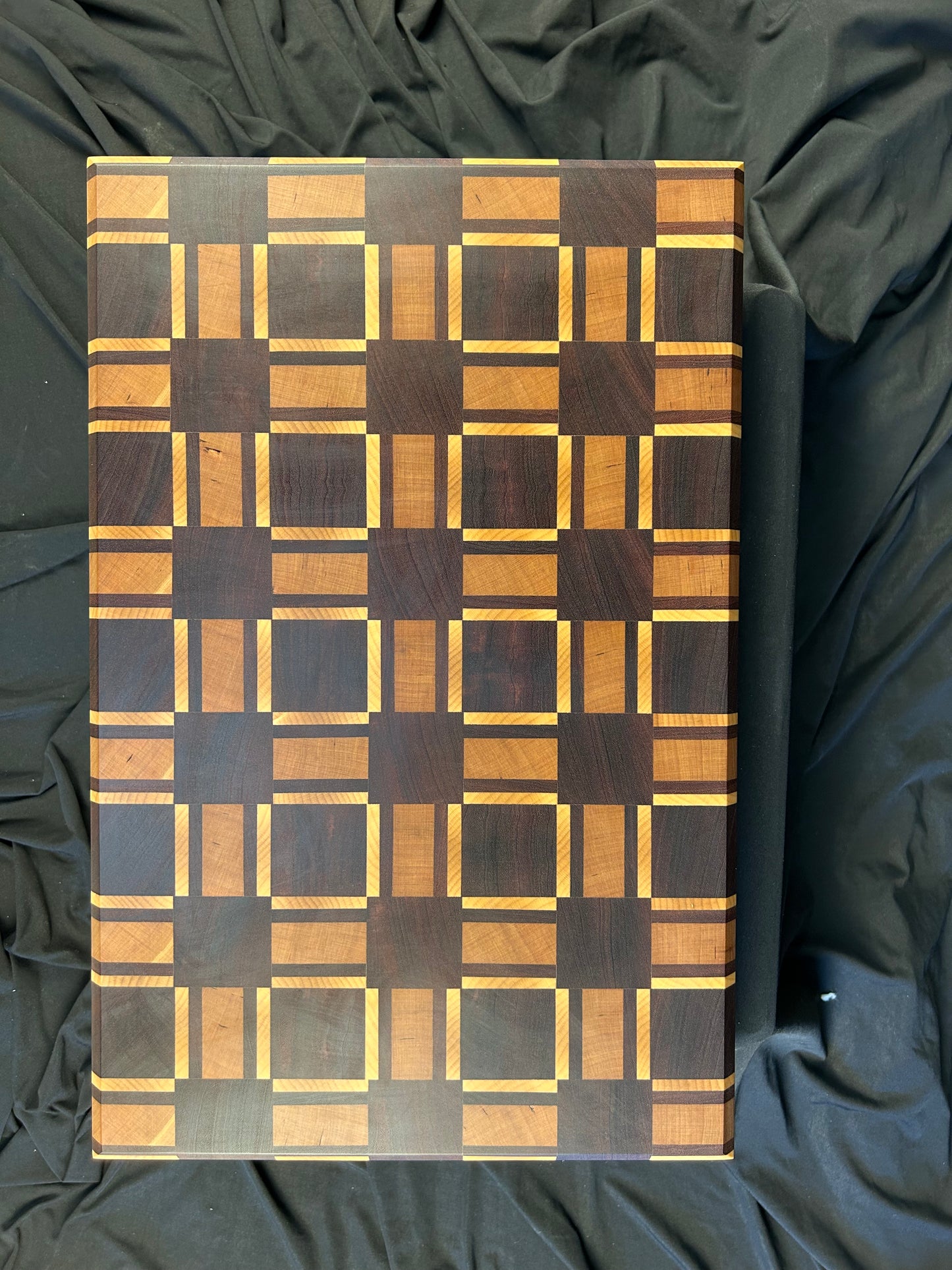 Complex Basket Weave Pattern End Grain Cutting Board