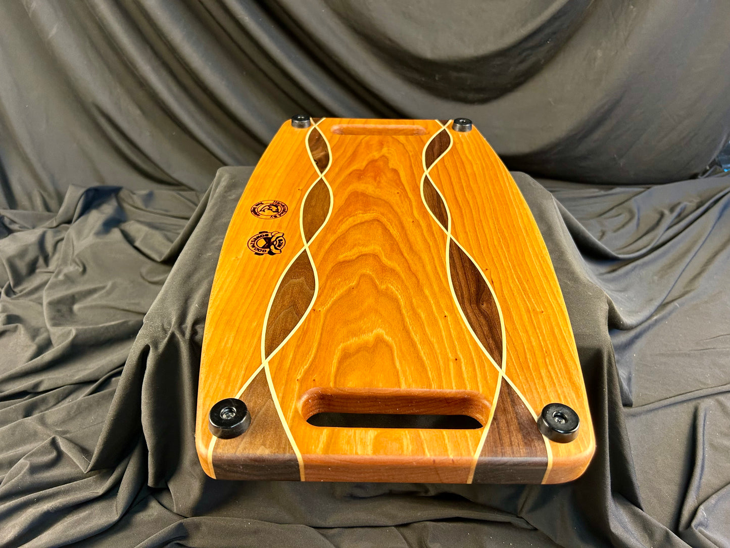 Argyle Pattern Cherry and Walnut Board
