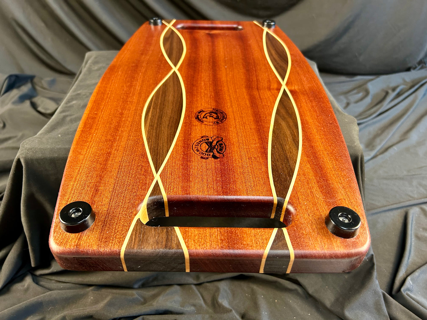 Argyle Pattern Sapele and Walnut Board