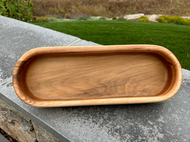 Hardwood Long Bowl