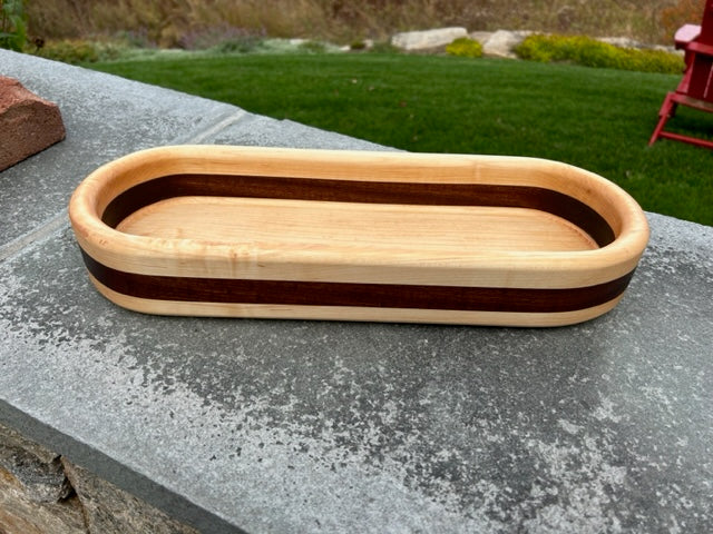 Hardwood Long Bowl