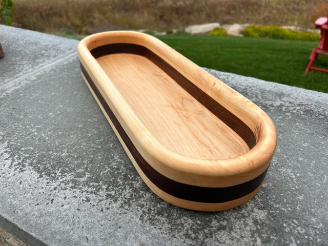 Hardwood Long Bowl