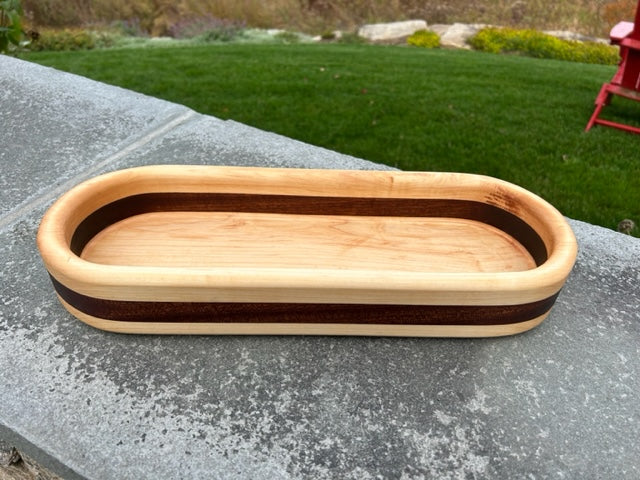 Hardwood Long Bowl